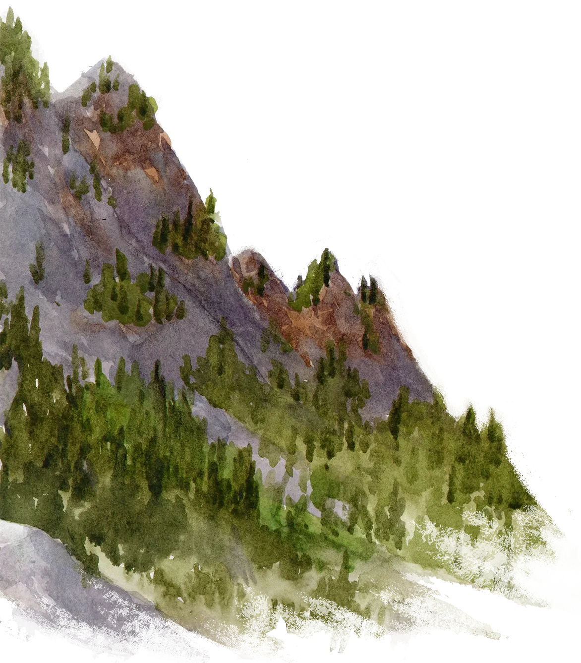Mountains landscape painting