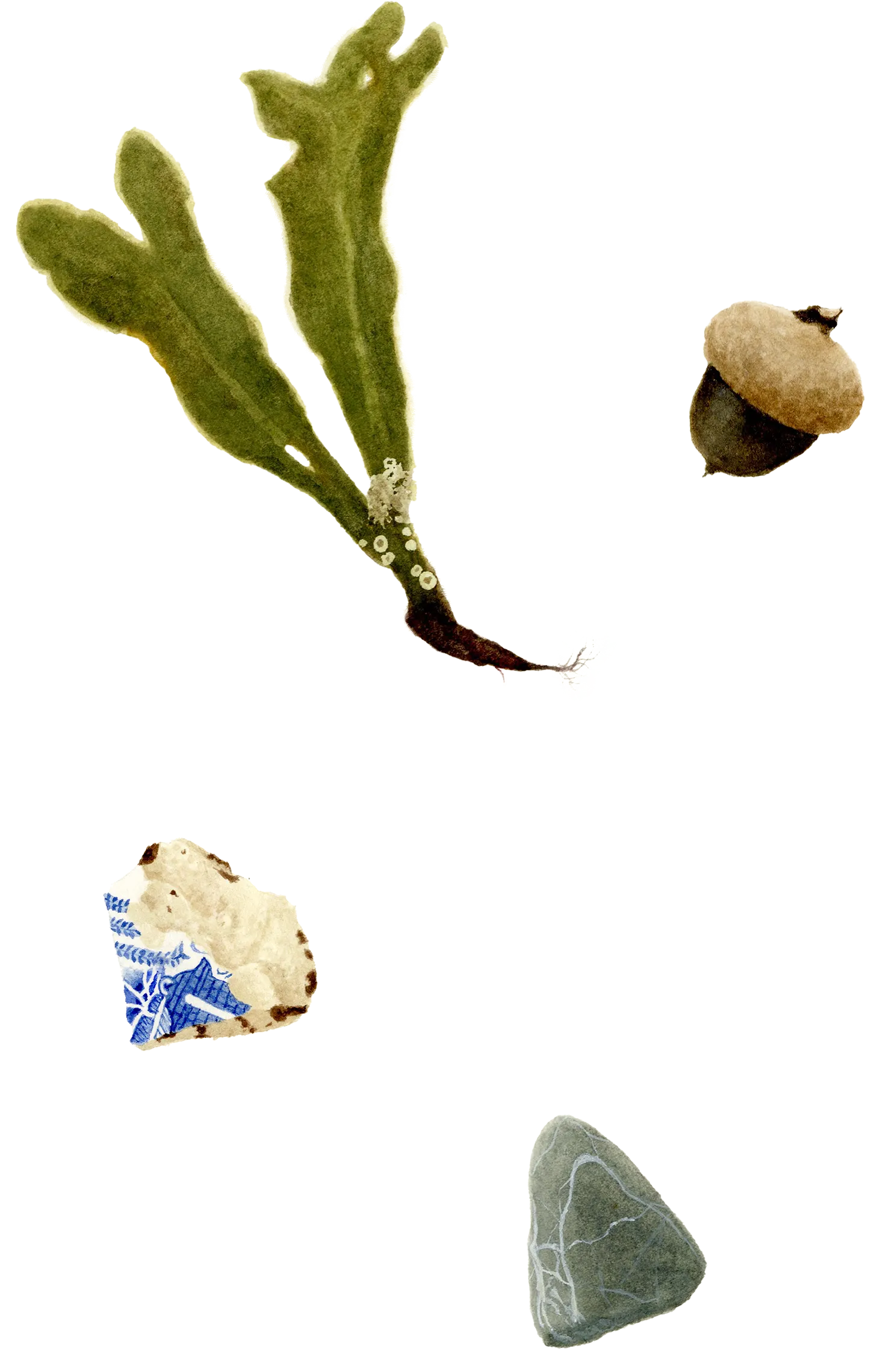 Scattered landscape painting